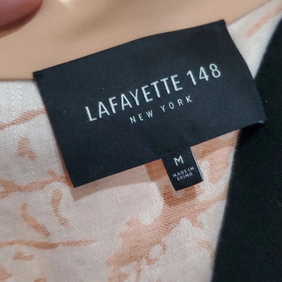 Lafayette 148 linen pink cream blazer euc - Picture 6 of 7